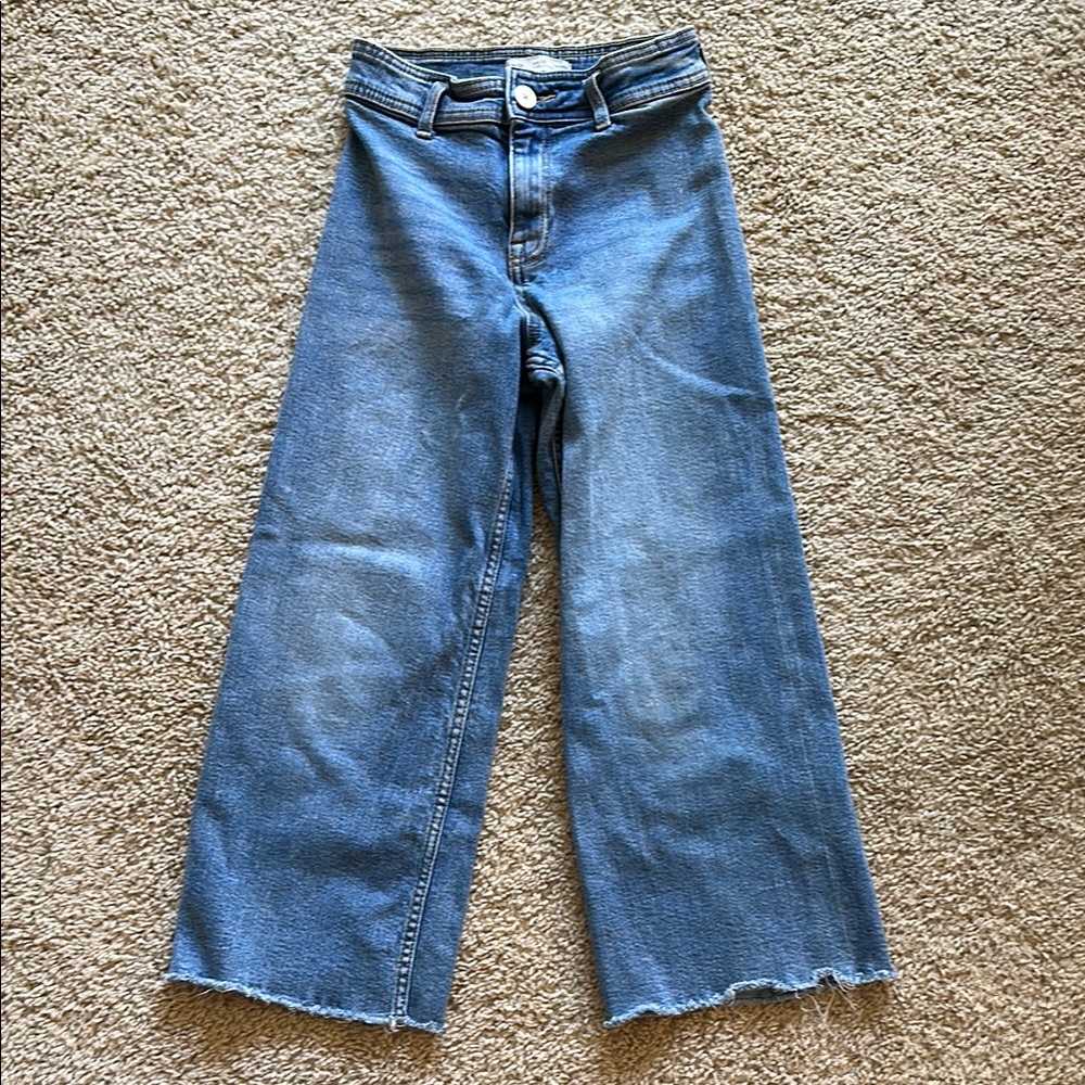 Zara Blue Wide-Leg kids Jeans